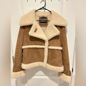 All Saints Farley shearling jacket
